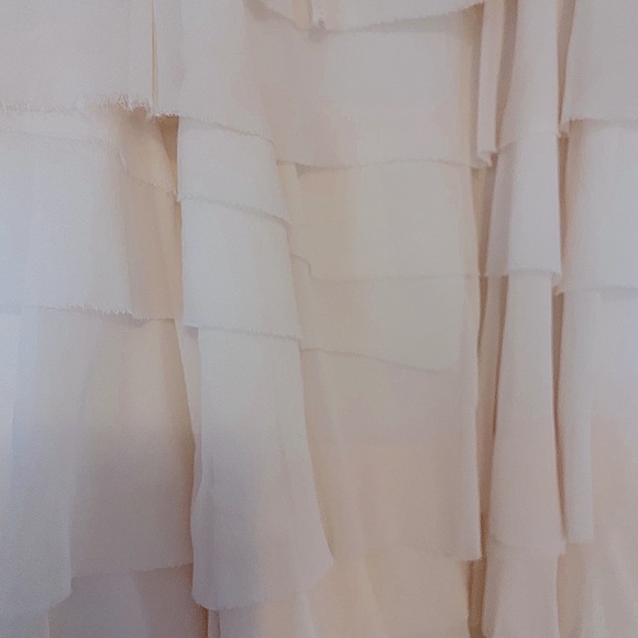 Ann Taylor Ivory Silk Strapless Formal Gown - Picture 6 of 6